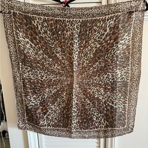 Vintage Leopard Print Scarf